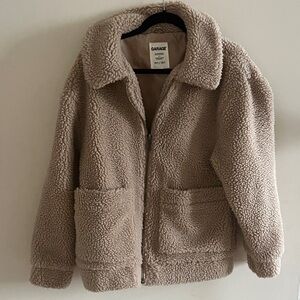 Garage Women's Tan Sherpa Jacket